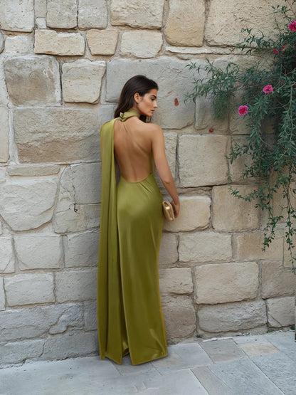 Satin | Neck Dress